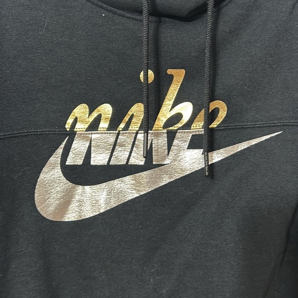NIKE NSW RALLY METALLIC PULLOVER HOODIE SIZE XS - Picture 3 of 5
